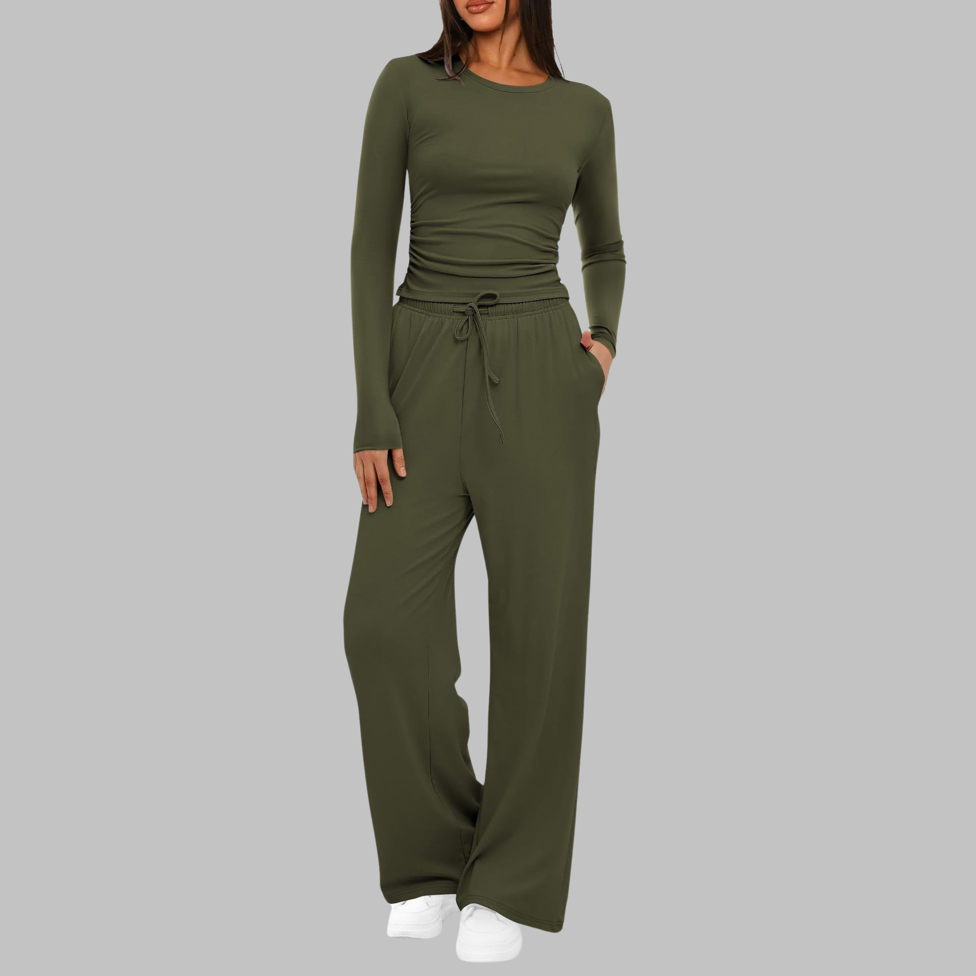 Wide-Leg Crew Co-Ord Set by Eleanor Vale
