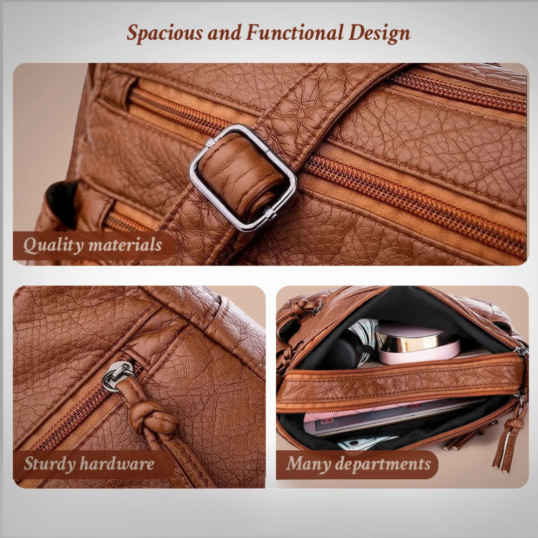 Plaited-Trim Bag by Eleanor Vale