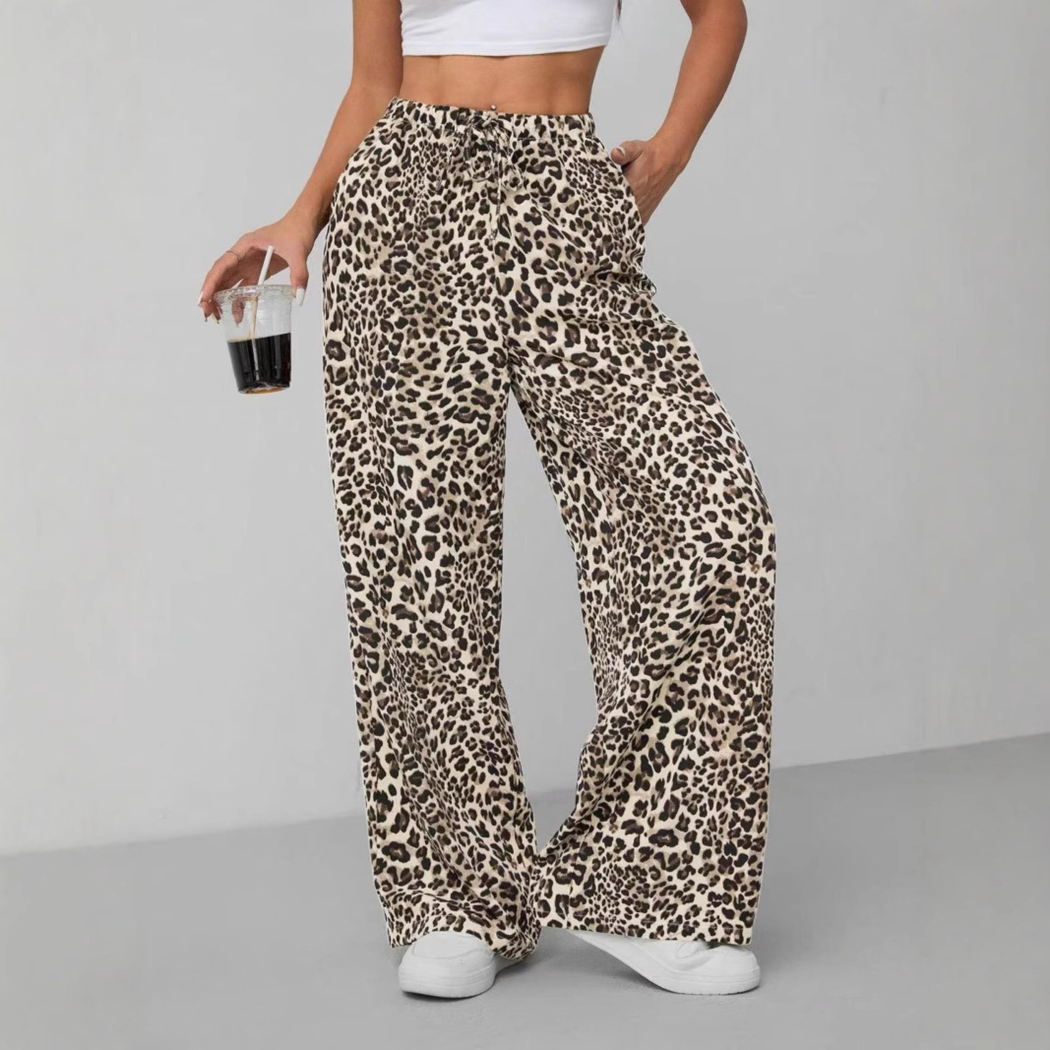 Feline-Print Trousers by Eleanor Vale