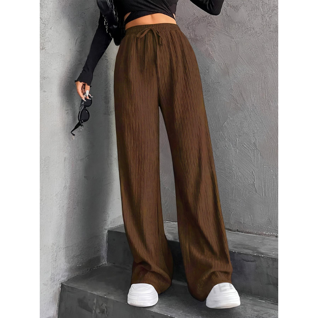 Ribbed-Weave Trousers by Eleanor Vale