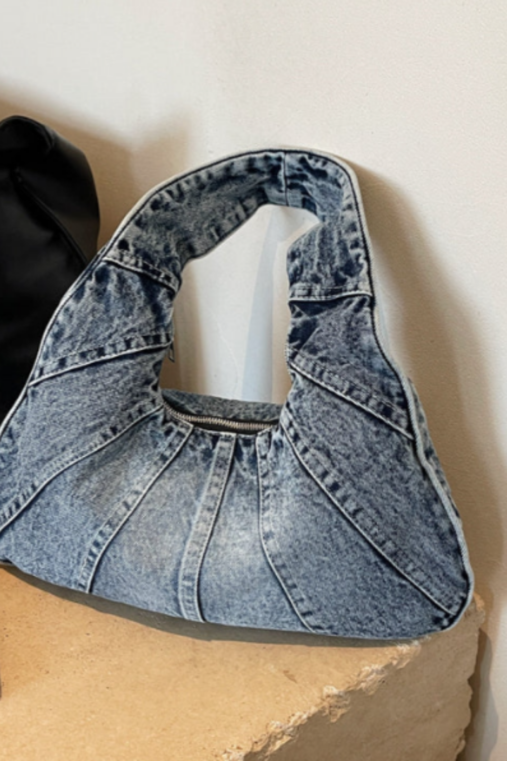 Woman carrying a casual shoulder bag