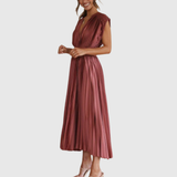 Sunray-Pleat Maxi Dress by Eleanor Vale