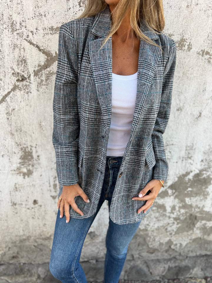 Plaid Blazer by Eleanor Vale