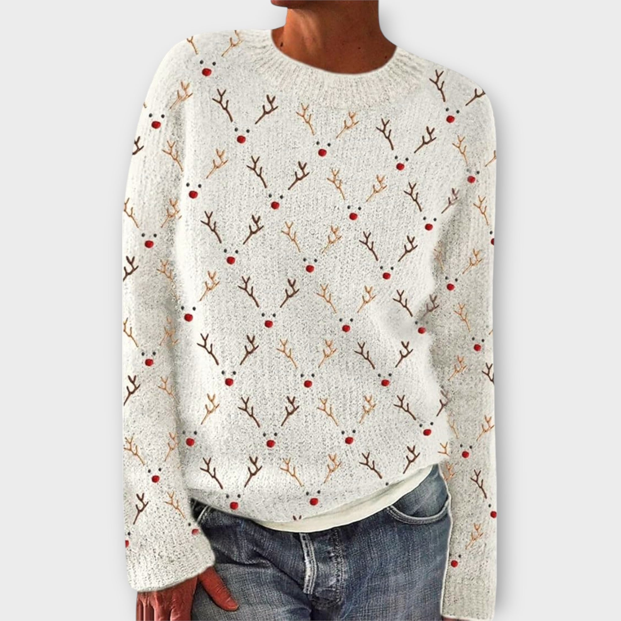 Antler-Motif Jumper by Eleanor Vale