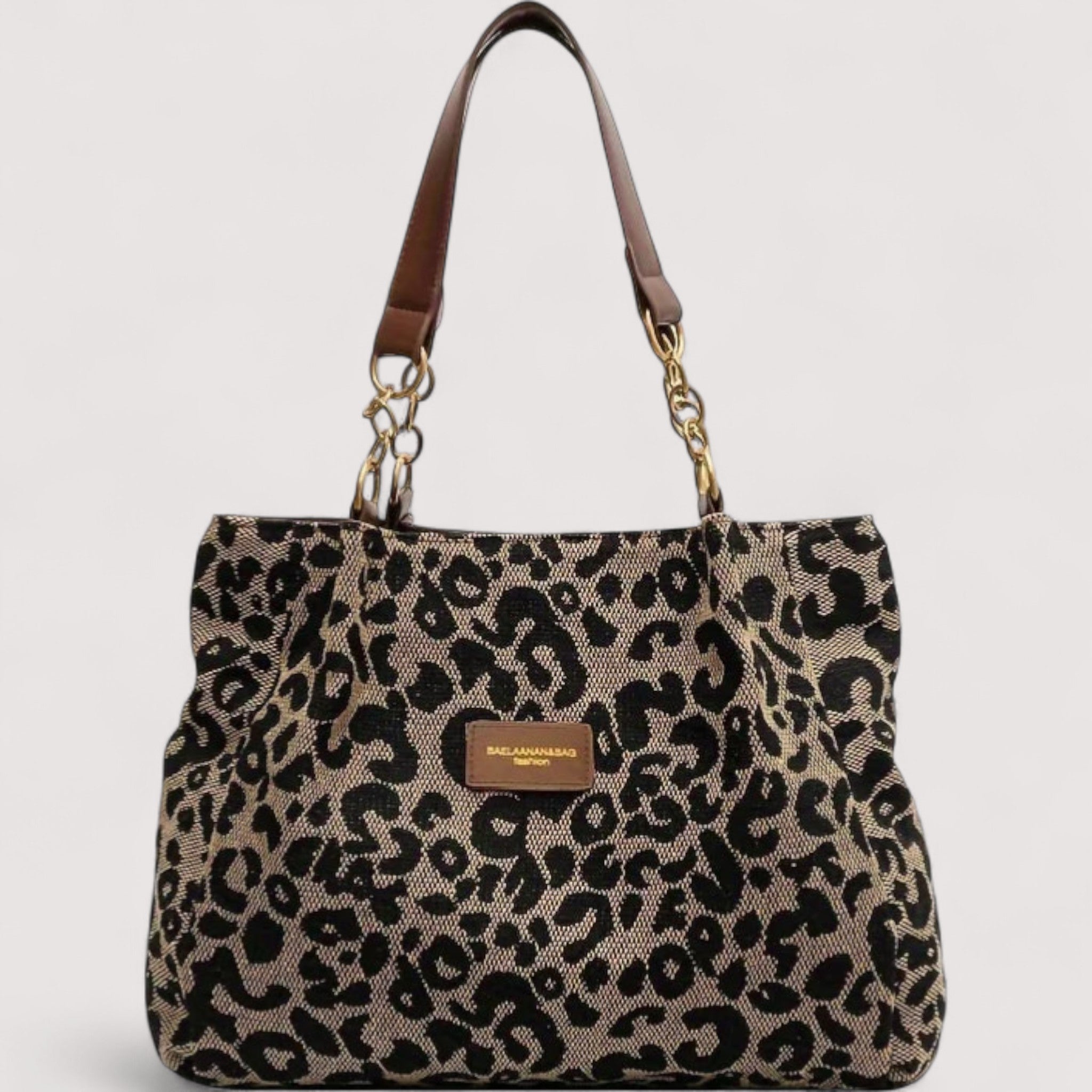 Leopard-Canvas Bag by Eleanor Vale