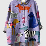 Dog-Print Shirt by Eleanor Vale