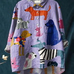 Dog-Print Shirt by Eleanor Vale
