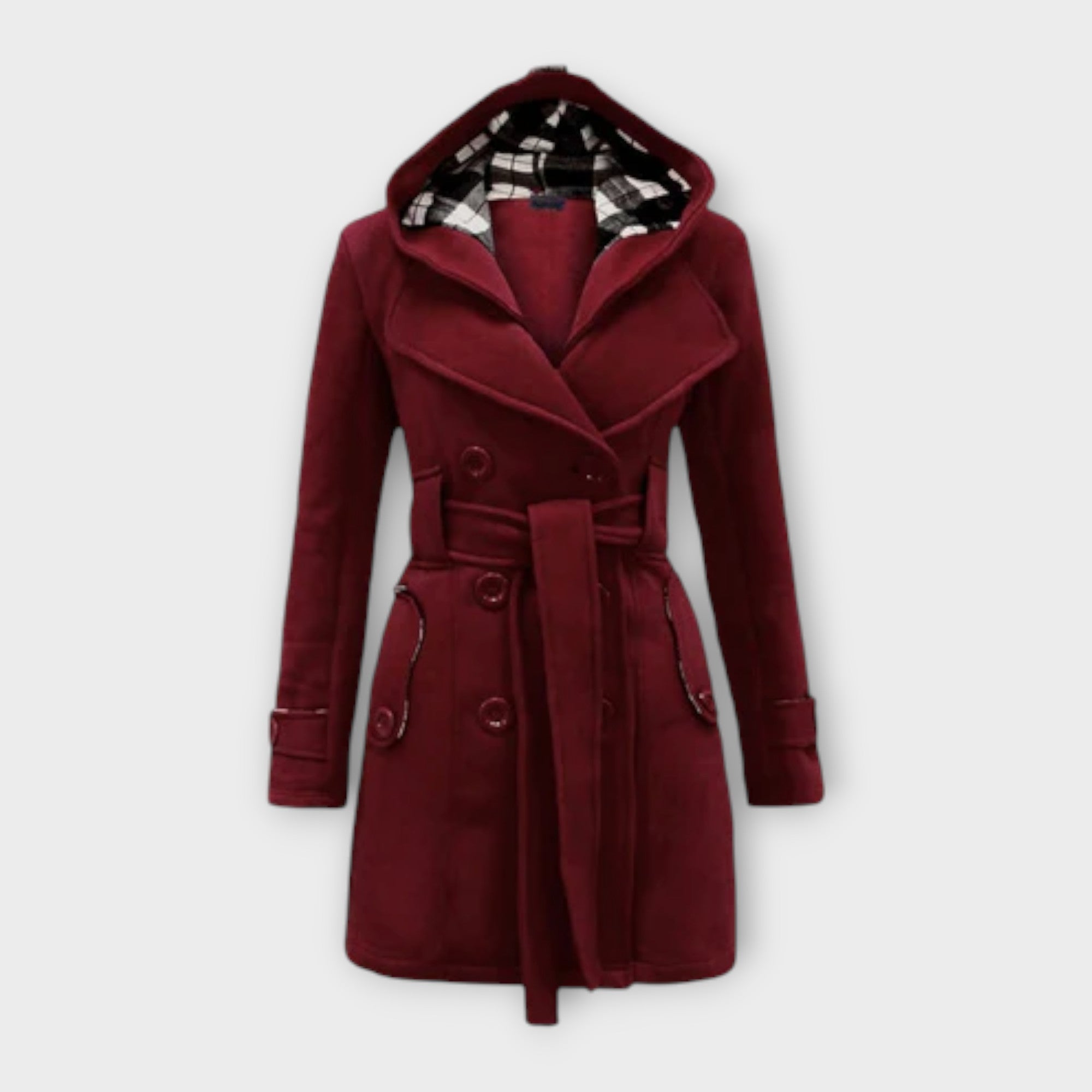 Check-Lined Coat by Eleanor Vale