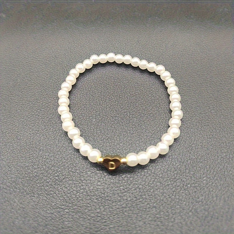 Monogram-Heart Bracelet by Eleanor Vale