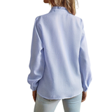 Ruffle-Placket Blouse by Eleanor Vale