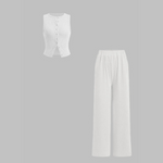 Ribbed-Button Co-Ord Set by Eleanor Vale