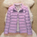 Lightweight padded jacket in soft lilac