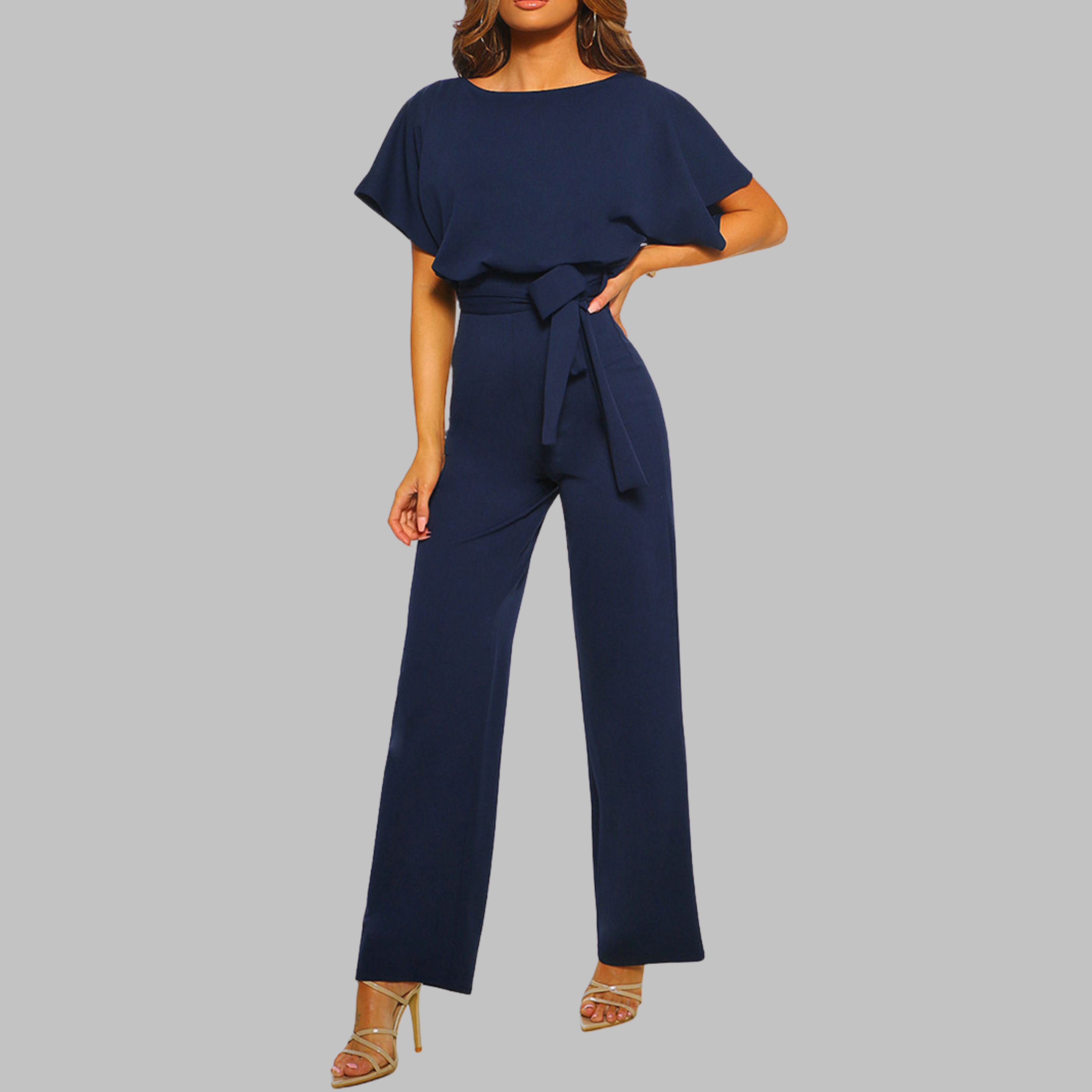 Sash-Tie Jumpsuit by Eleanor Vale