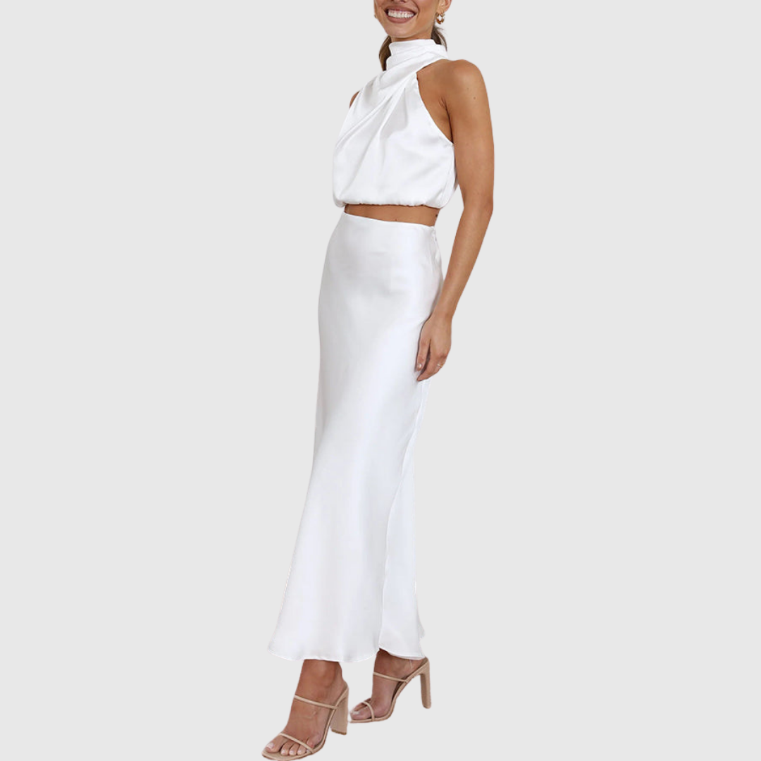 Draped-Halter Co-Ord Set by Eleanor Vale