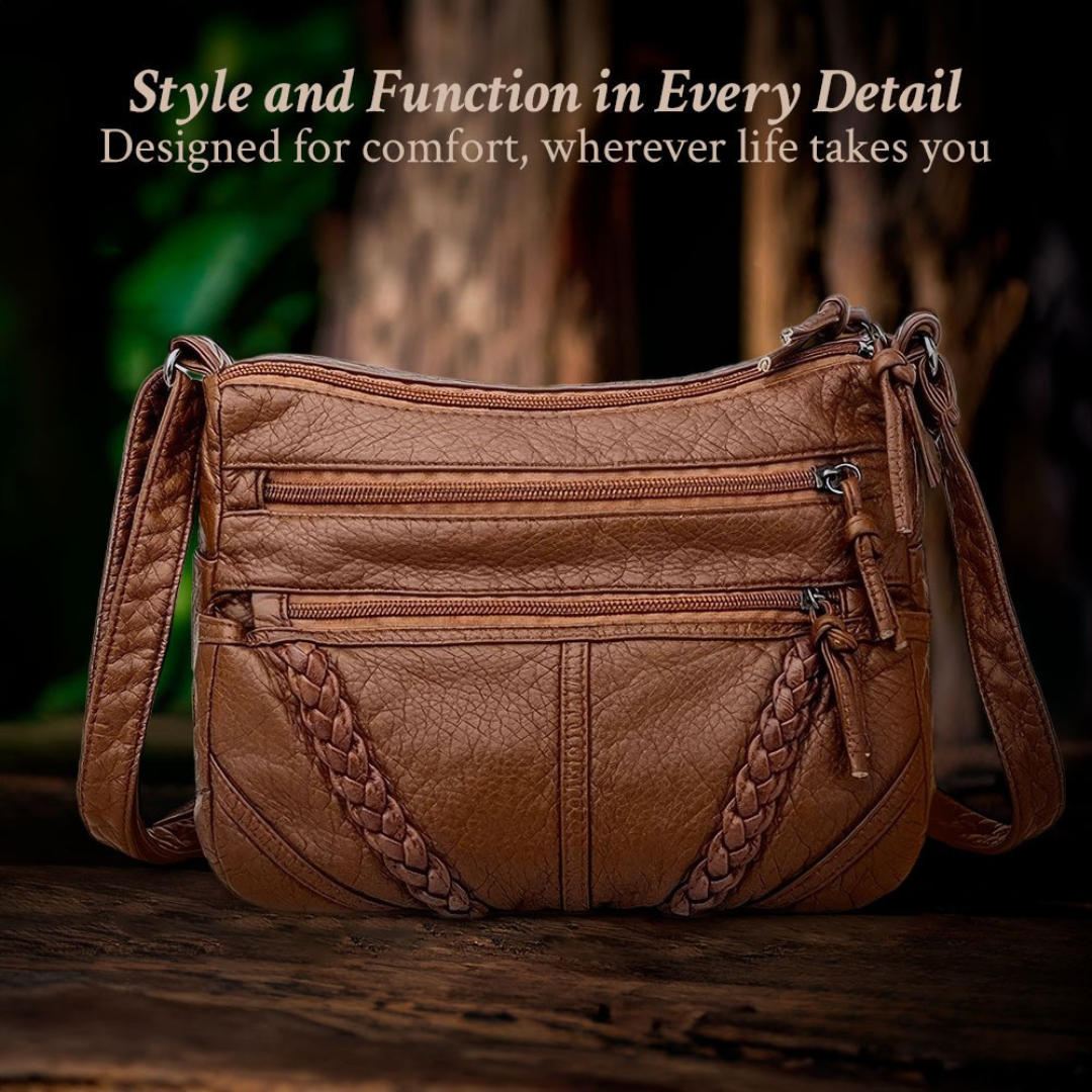 Plaited-Trim Bag by Eleanor Vale