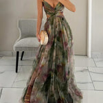 Sunset-Watercolour Maxi Dress by Eleanor Vale