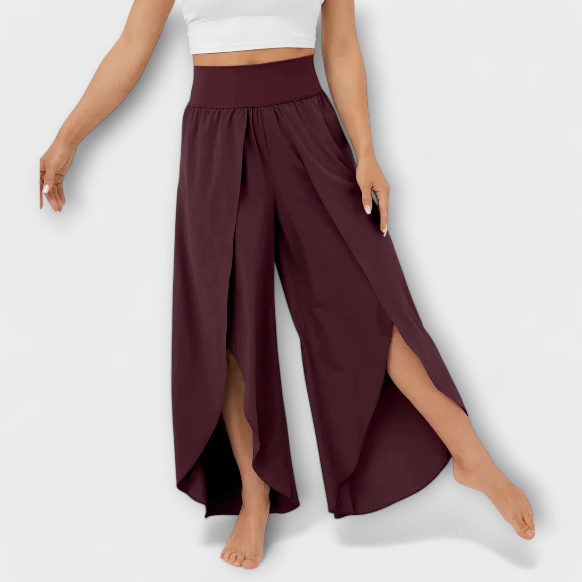 Wrap-Slit Trousers by Eleanor Vale