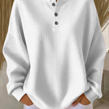Waffle-Henley Jumper by Eleanor Vale