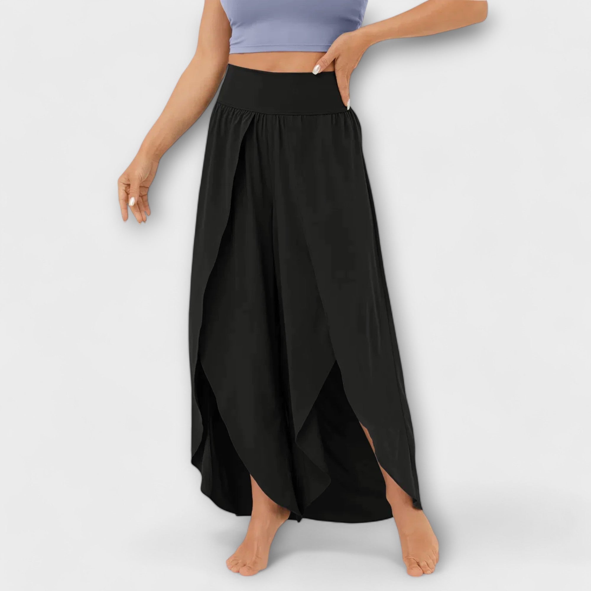 Wrap-Slit Trousers by Eleanor Vale