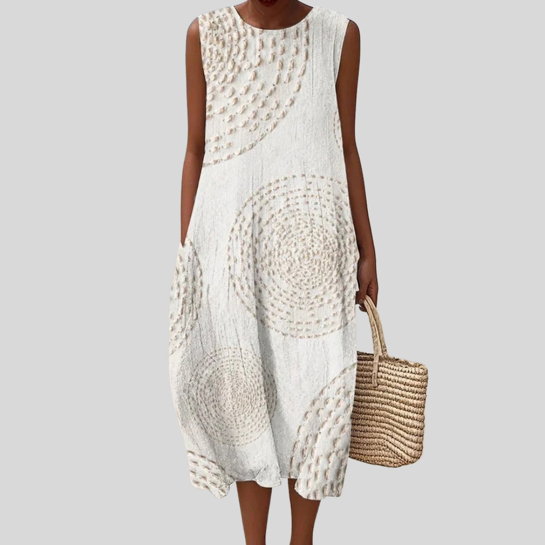 Sunburst-Motif Dress by Eleanor Vale