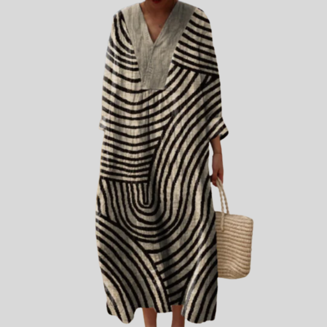 Arc-Stripe Summer Dress by Eleanor Vale