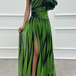 Monochrome-Stripe Dress by Eleanor Vale