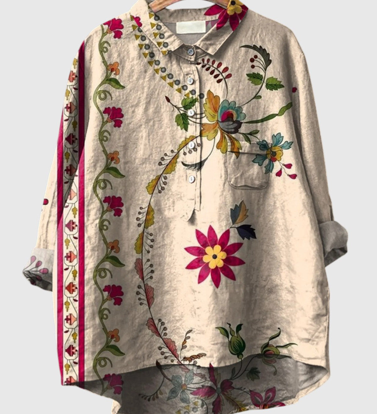 Vine-Border Shirt by Eleanor Vale