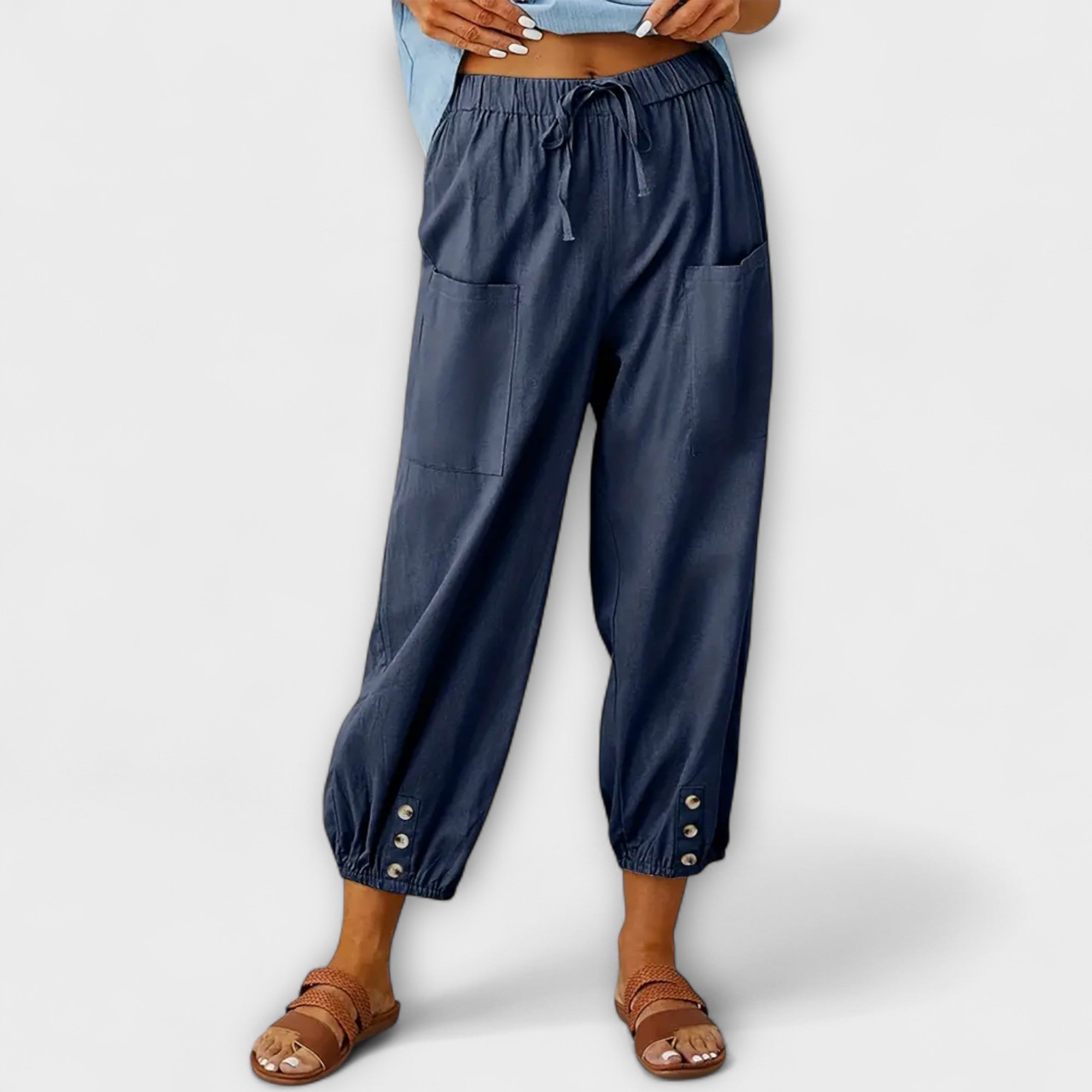 Cuffed-Harem Trousers by Eleanor Vale