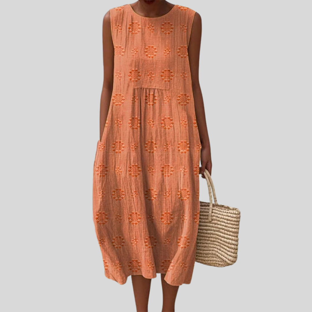 Terracotta Cocoon Dress by Eleanor Vale