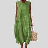 Tonal-Rosette Dress by Eleanor Vale