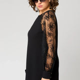 Mesh-Sleeve Dress by Eleanor Vale