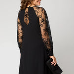 Mesh-Sleeve Dress by Eleanor Vale