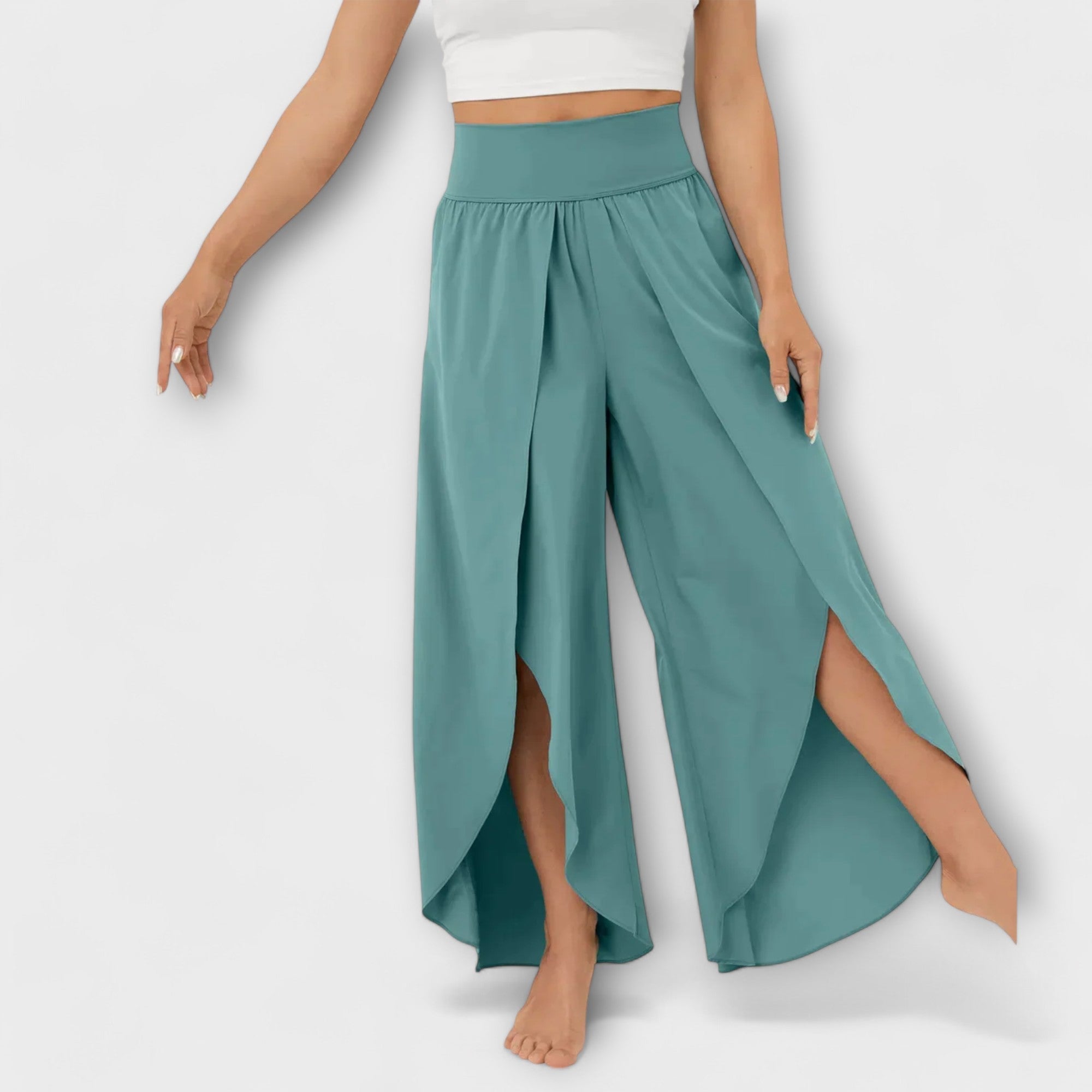 Wrap-Slit Trousers by Eleanor Vale