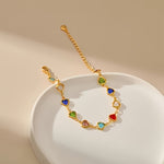 Rainbow-Heart Bracelet by Eleanor Vale