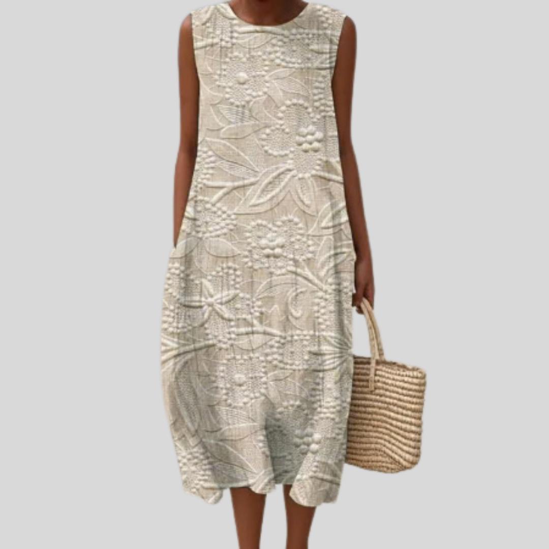 Raised-Floral Dress by Eleanor Vale