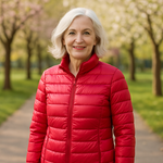 Lightweight padded jacket in classic red