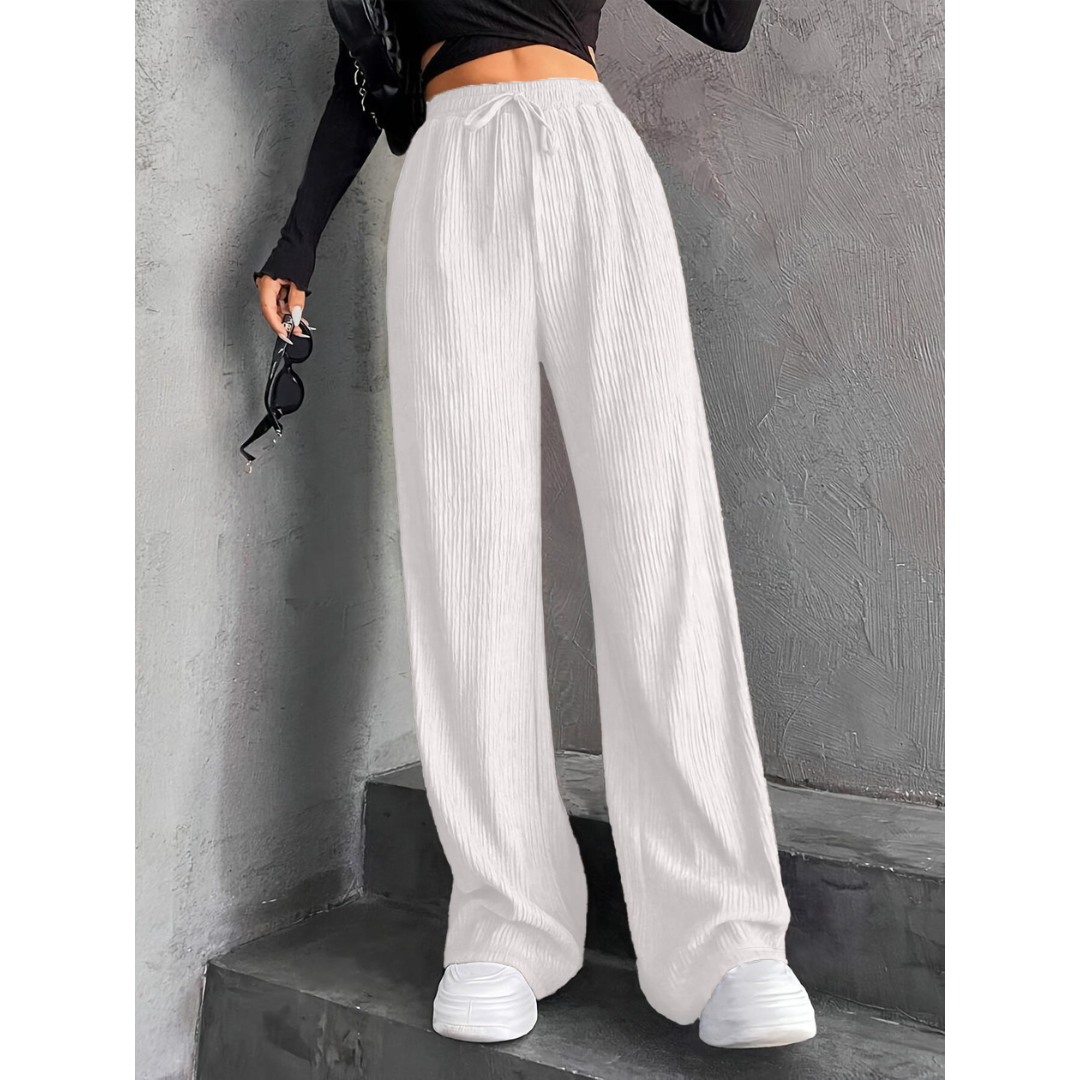 Ribbed-Weave Trousers by Eleanor Vale