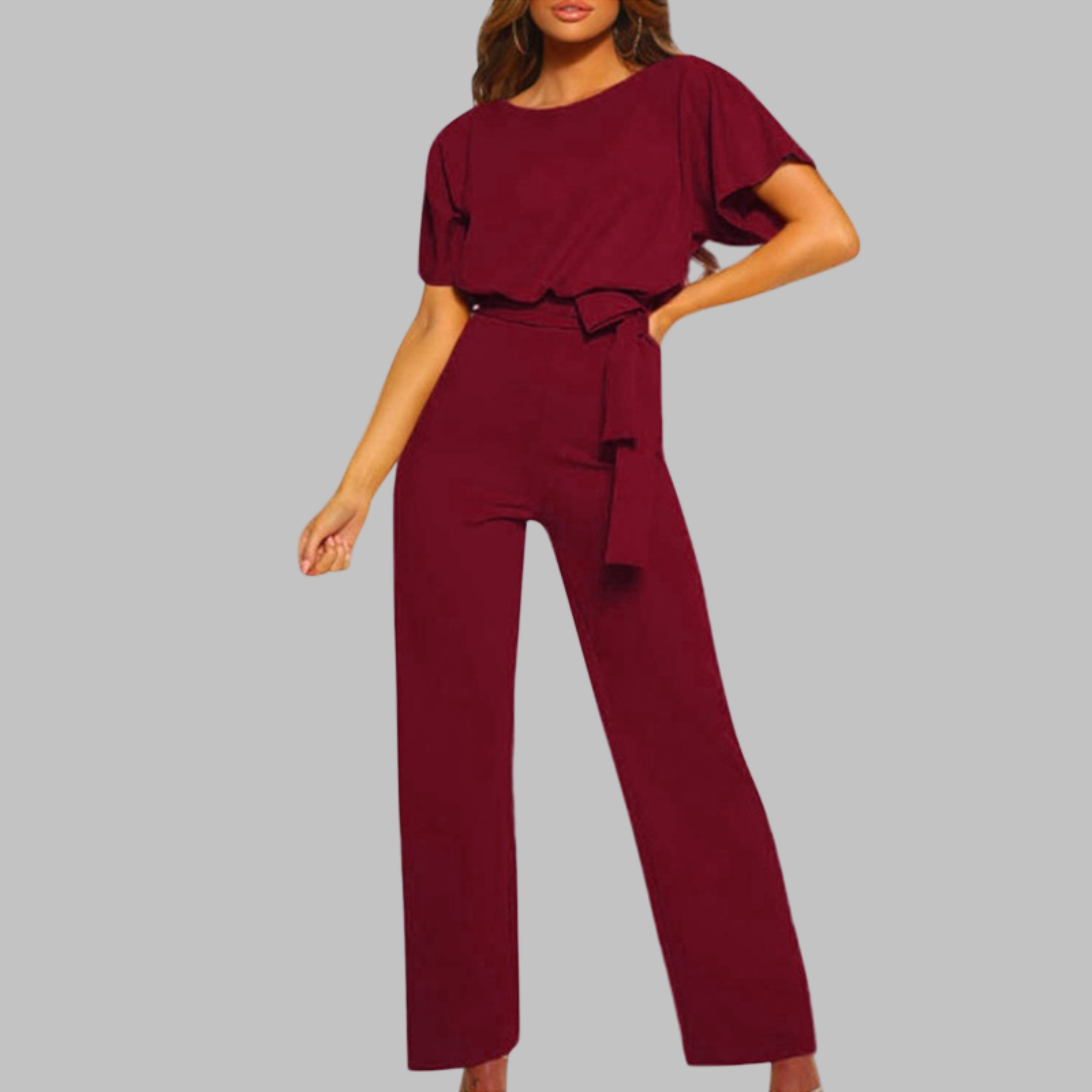 Scoop-Batwing Jumpsuit by Eleanor Vale