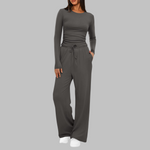 Wide-Leg Crew Co-Ord Set by Eleanor Vale