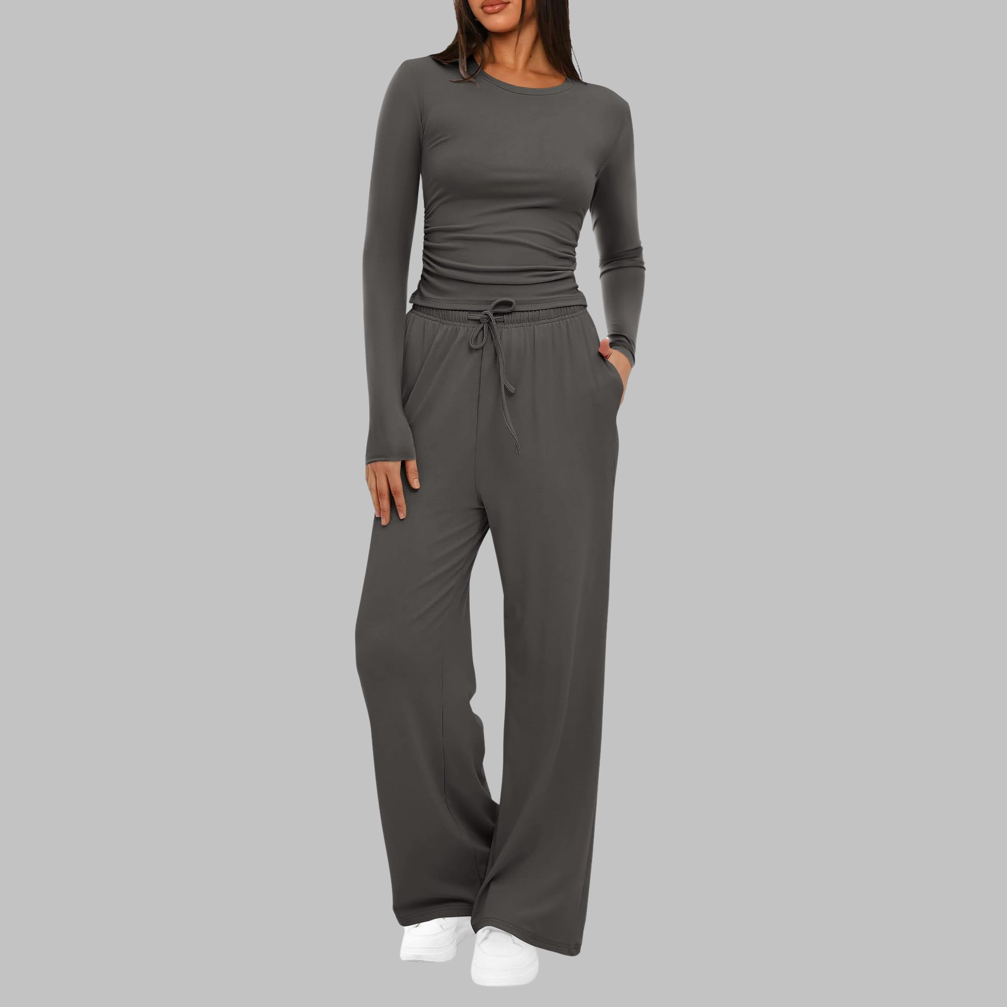 Wide-Leg Crew Co-Ord Set by Eleanor Vale