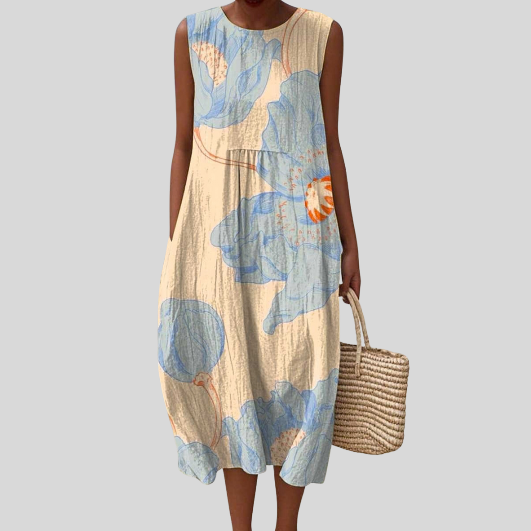 Lotus-Print Dress by Eleanor Vale