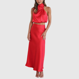 Draped-Halter Co-Ord Set by Eleanor Vale