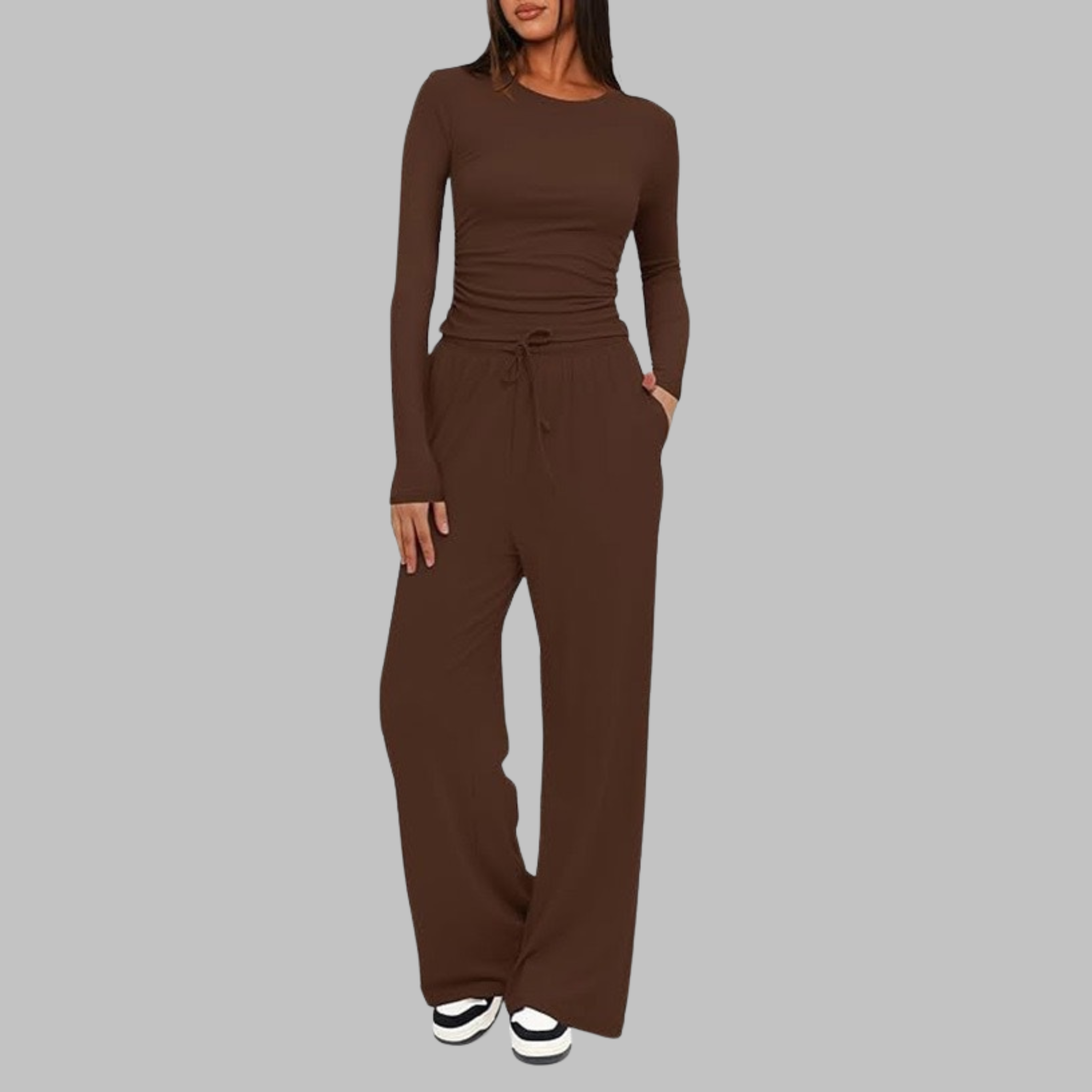 Wide-Leg Crew Co-Ord Set by Eleanor Vale