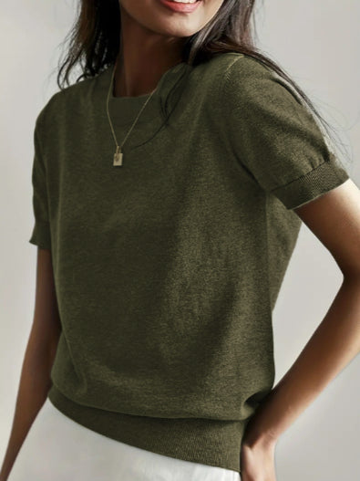 Crew-Knit Top by Eleanor Vale