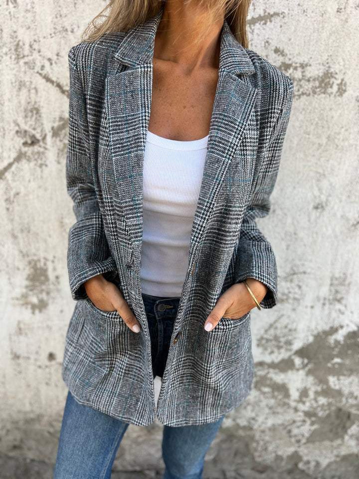 Plaid Blazer by Eleanor Vale
