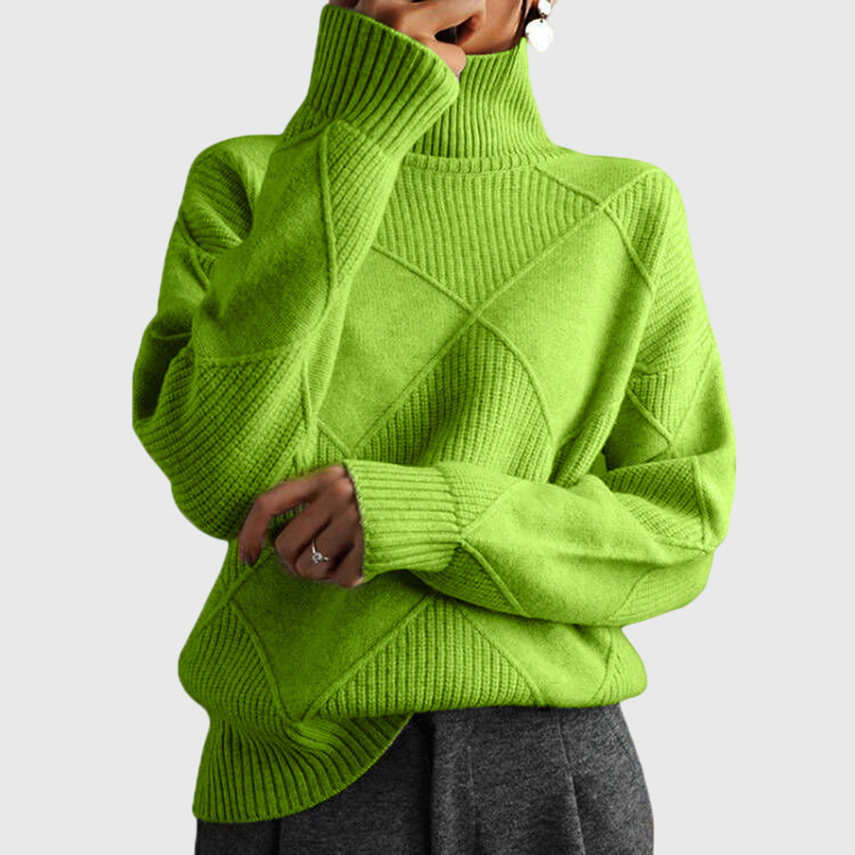 Diamond-Rib Jumper by Eleanor Vale