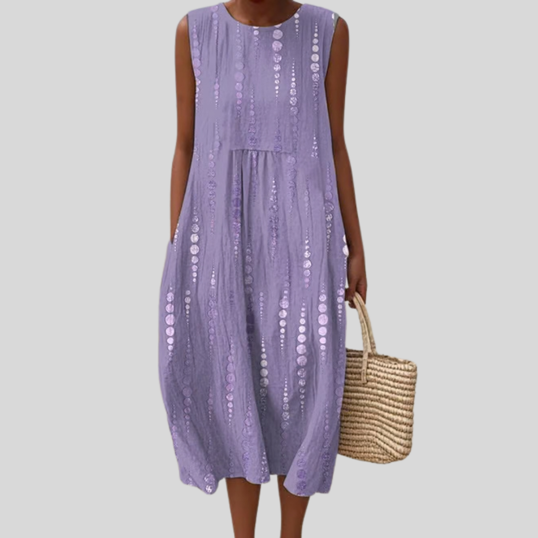 Lilac-Dot Dress by Eleanor Vale