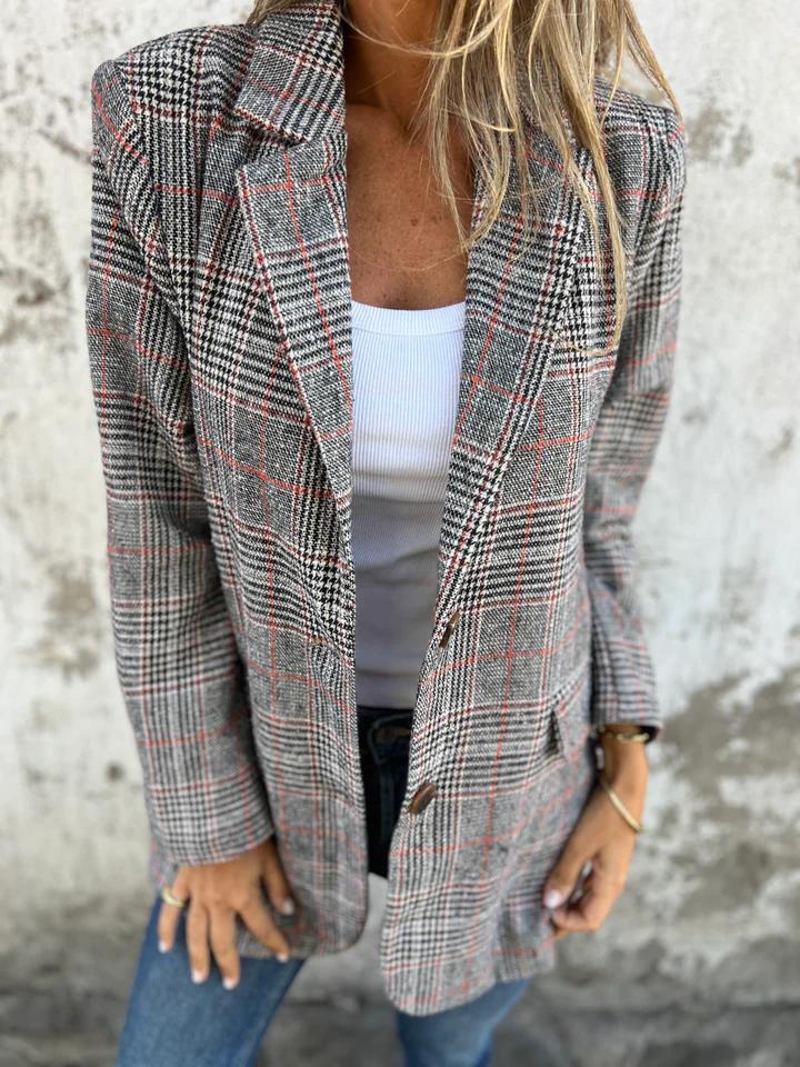 Plaid Blazer by Eleanor Vale