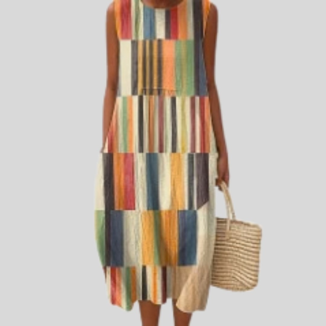 Wood-Patchwork Dress by Eleanor Vale