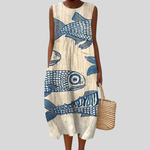 Fish-Print Dress by Eleanor Vale